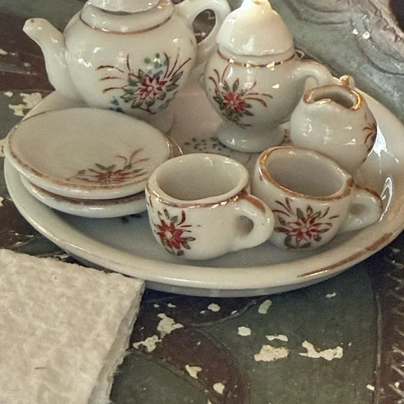 Vintage PICO Miniature Tea Set Porceline made in Japan - Picture 7 of 7